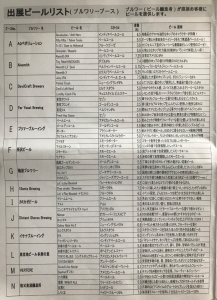 むさし府中ビール祭り2018(メニュー)その1