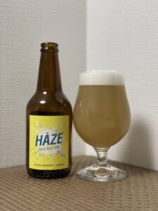 寒菊ブルワリー×長龍クラフトビール(ハゼヘイジーライスIPA)_ボトル02